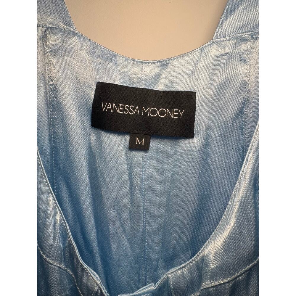 Vanessa Mooney- The Elisabeth- Light Blue Mini Dress/Romper Satin - Picture 8 of 8